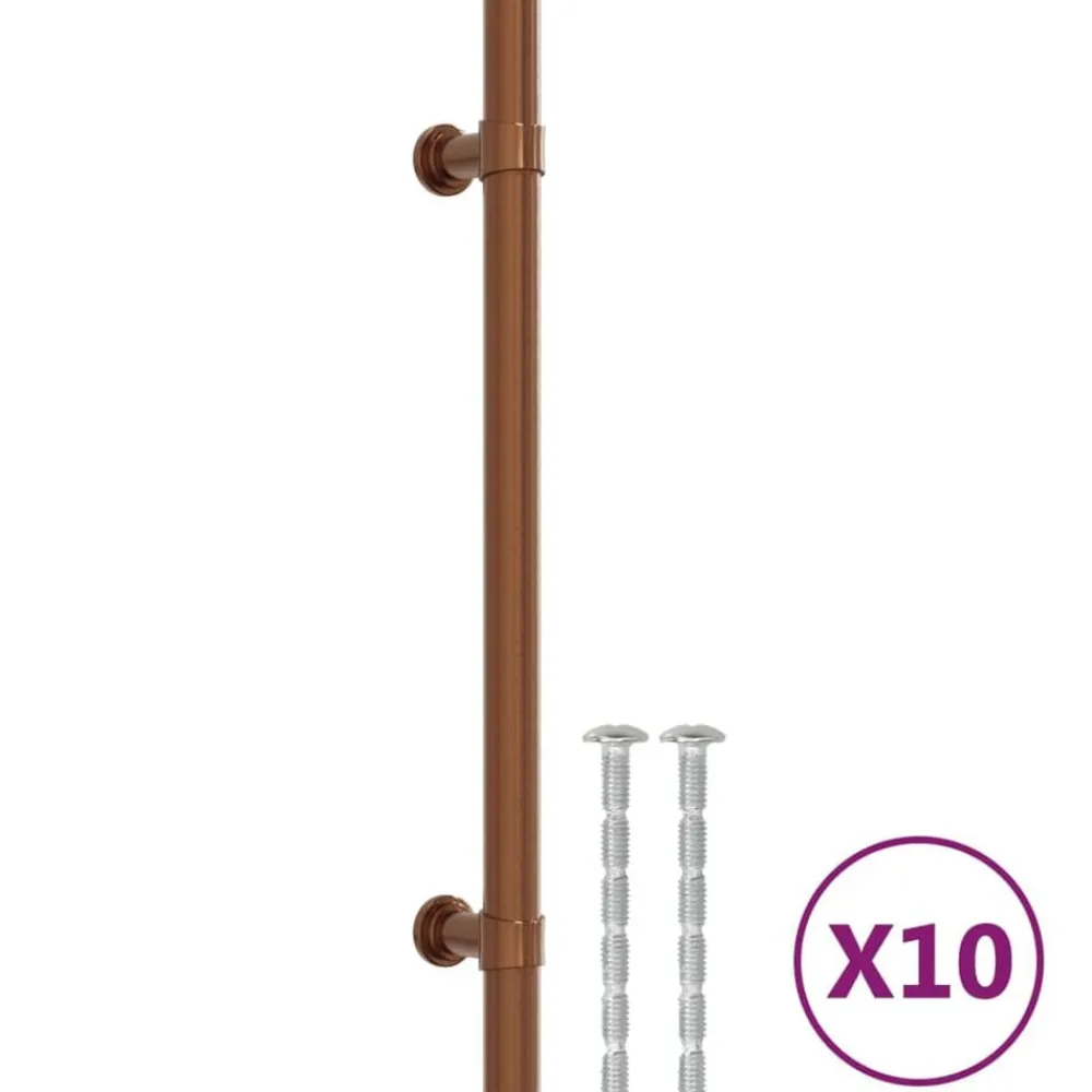 vidaXL Accesorios De Bricolaje-Tiradores para armarios 10 uds acero inoxidable 160 mm