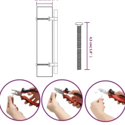 vidaXL Accesorios De Bricolaje-Tiradores para armarios 10 uds acero inoxidable 160 mm