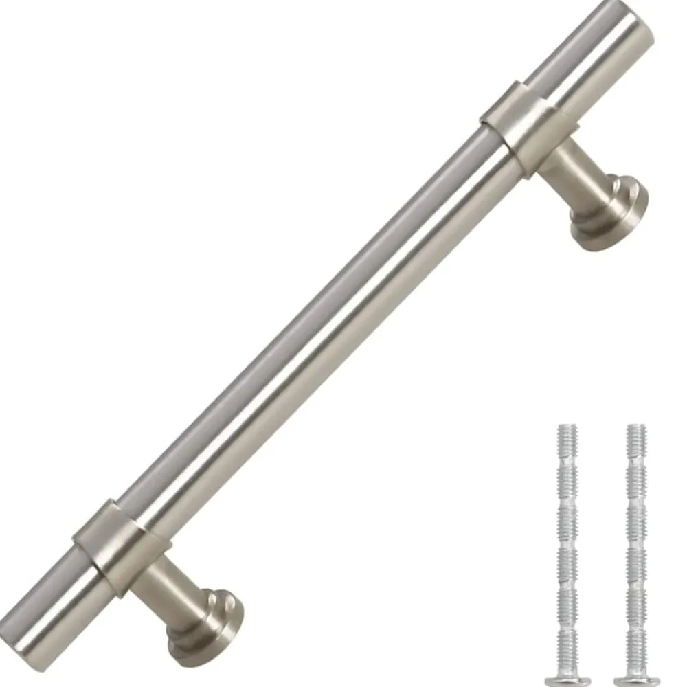 vidaXL Tiradores para armarios 10 uds acero inoxidable 96 mm Plateado Sale