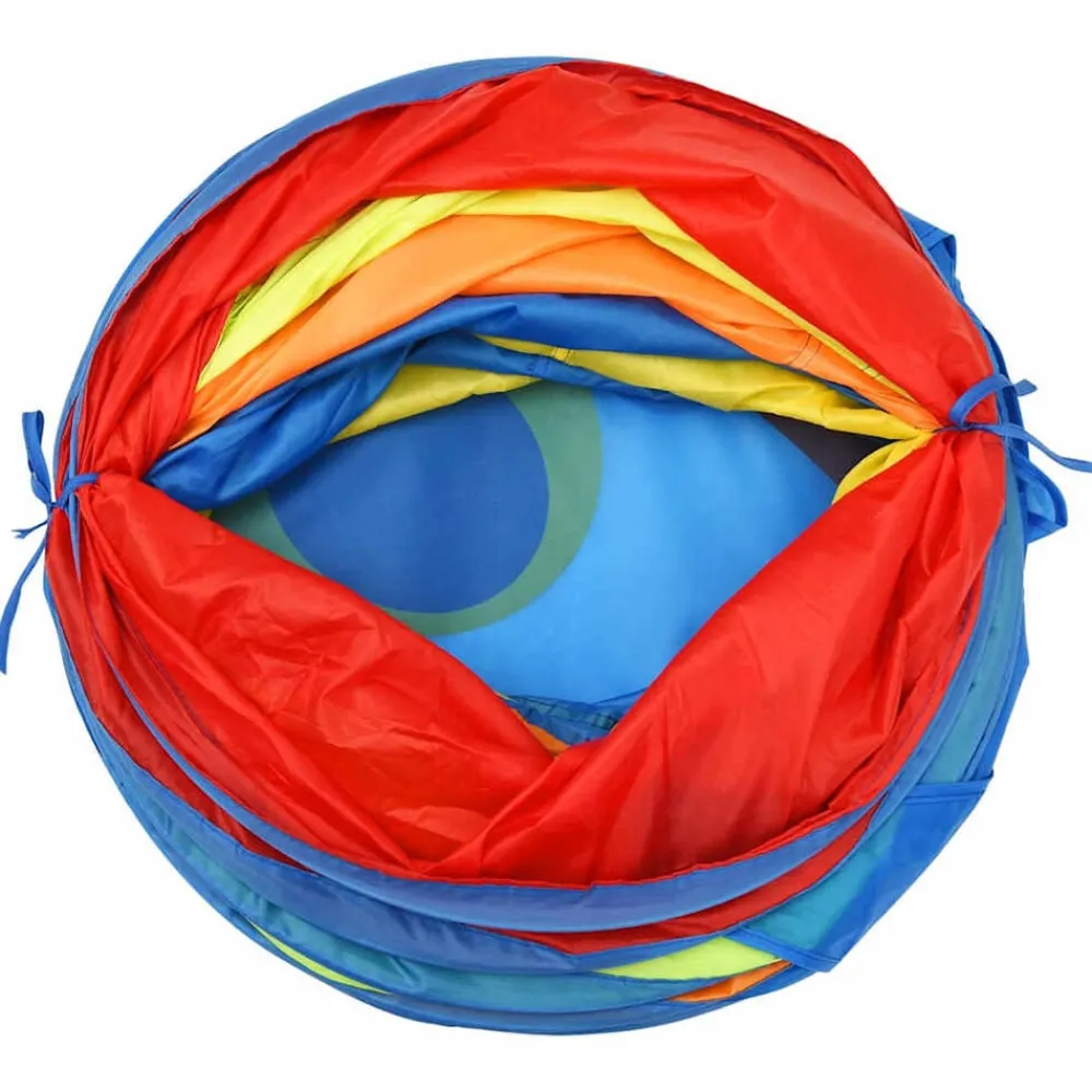vidaXL Estructuras Para Juegos Al Aire Libre-Túnel de juego para niños poliéster multicolor 245 cm