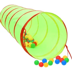 vidaXL Estructuras Para Juegos Al Aire Libre-Túnel de juego para niños poliéster verde 175 cm