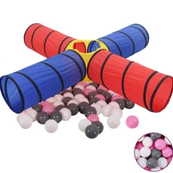 vidaXL Túnel de juegos para niños con 250 bolas multicolor Multicolor 2 Outlet