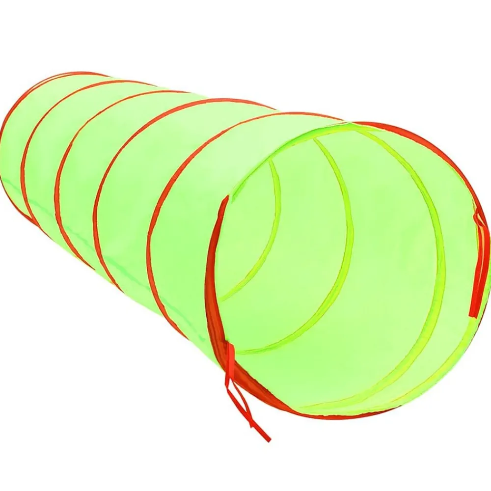 vidaXL Estructuras Para Juegos Al Aire Libre-Túnel de juegos para niños con 250 bolas poliéster verde 175 cm