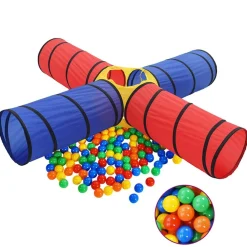 vidaXL Túnel de juegos para niños con 250 bolas Multicolor Discount