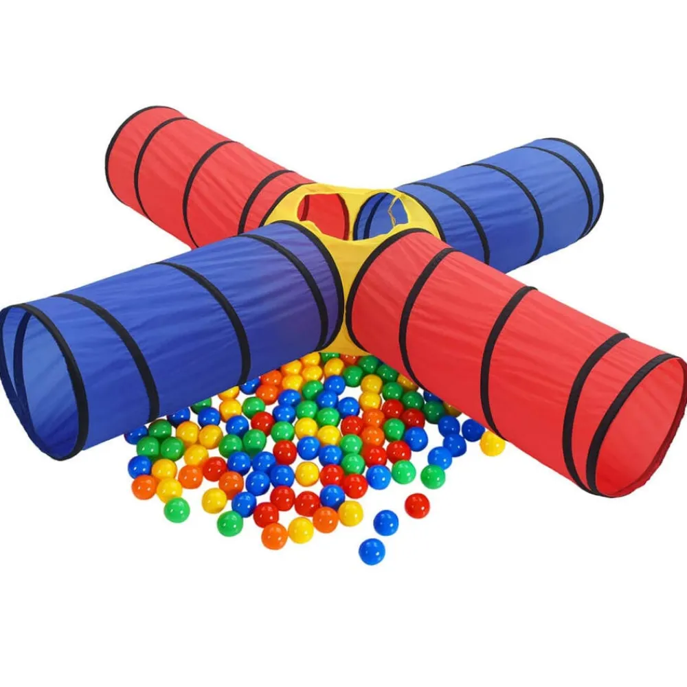 vidaXL Túnel de juegos para niños con 250 bolas Multicolor Discount