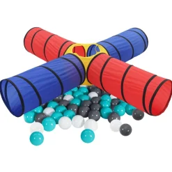 vidaXL Túnel de juegos para niños con 250 bolas multicolor Multicolor 1 Best