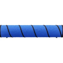 vidaXL Túnel para perros poliéster azul Ø40x200 cm