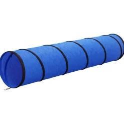 vidaXL Túnel para perros poliéster azul Ø40x200 cm
