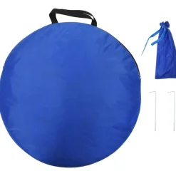 vidaXL Túnel para perros poliéster azul Ø40x200 cm