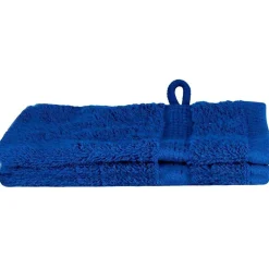 vidaXL Toalla de Invitado SOLUND 2 pcs 15 x 21 cm 550 gsm Azul