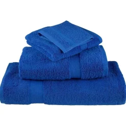 vidaXL Toalla de Invitado SOLUND 2 pcs 15 x 21 cm 550 gsm Azul