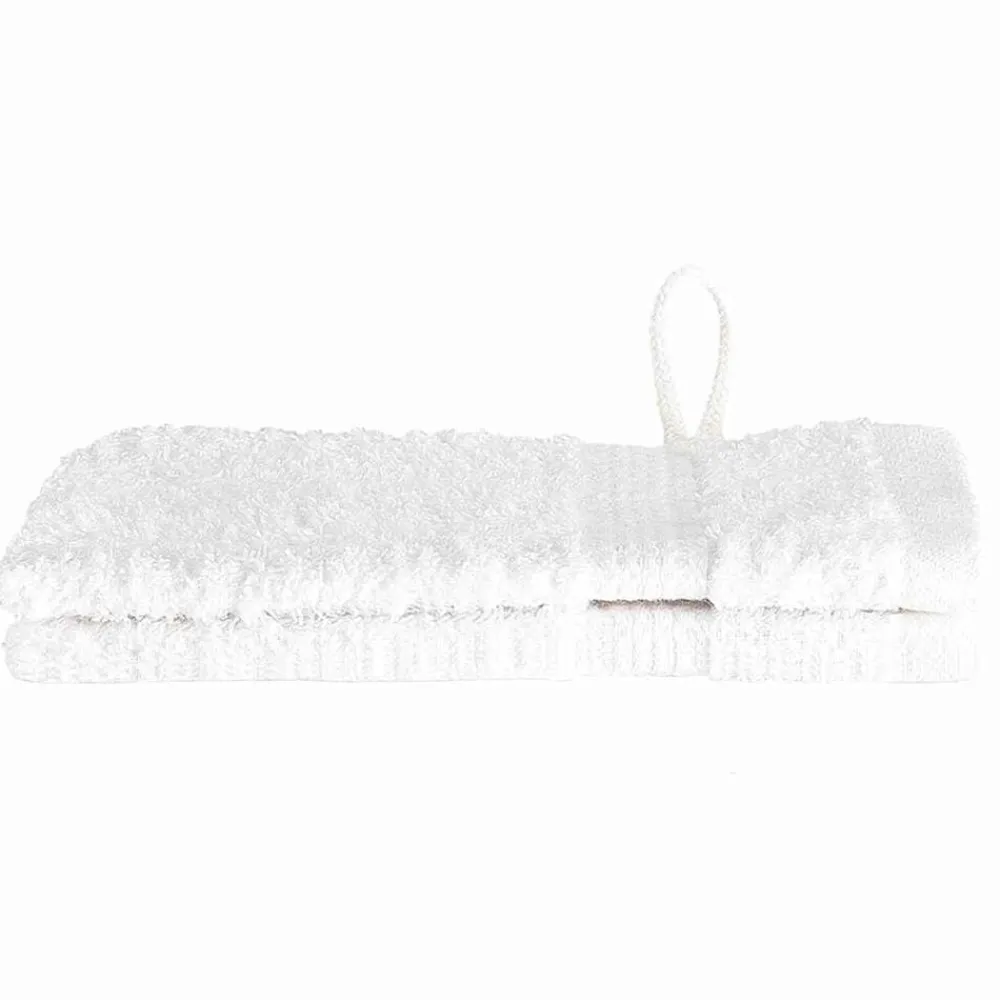 vidaXL Toalla de Invitado SOLUND 2 pcs 15 x 21 cm 550 gsm Blanco Hot