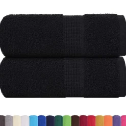 vidaXL Ropa De Casa-Toallas de mano FROGN 2 uds 30x30 cm 360 g/m²