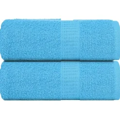 vidaXL Ropa De Casa-Toallas de mano FROGN 2 uds turquesa 30x30 cm 360 g/m²