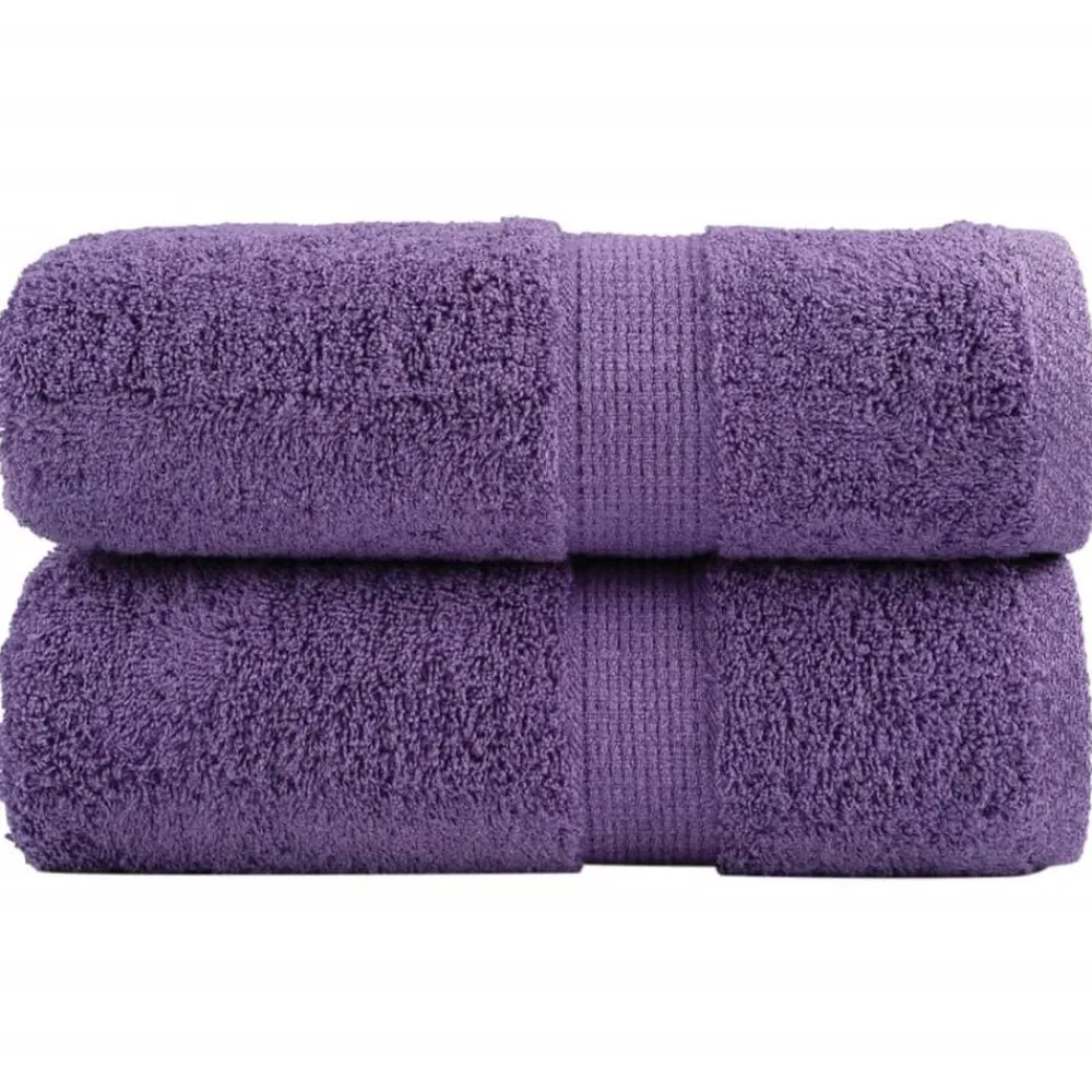 vidaXL Toallas de mano premium SOLUND, 2 unidades, color , 30 x 30 cm, 600 g/m² Morado Sale
