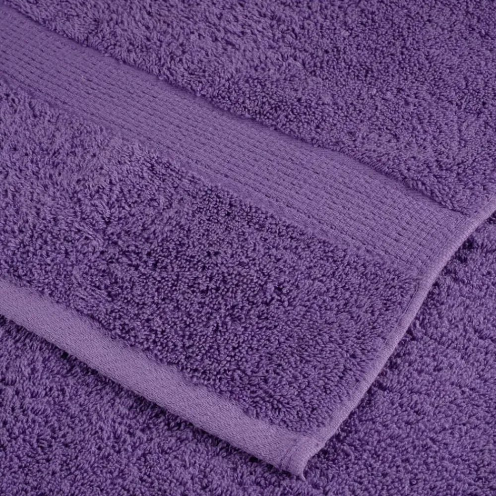vidaXL Toallas de mano premium SOLUND, 2 unidades, color , 30 x 30 cm, 600 g/m² Morado Sale