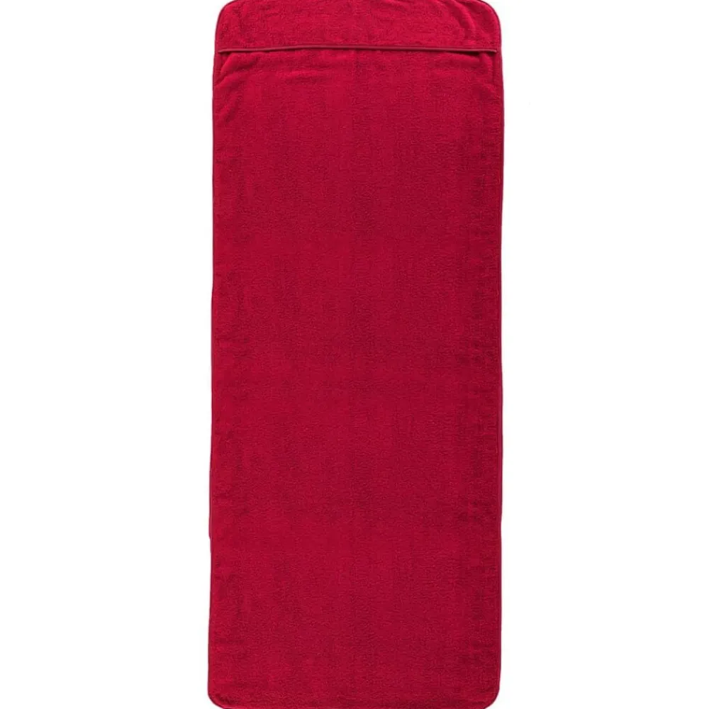 vidaXL Ropa De Casa-Toallas de playa 2 uds tela burdeos 400 g/m² 60x135 cm