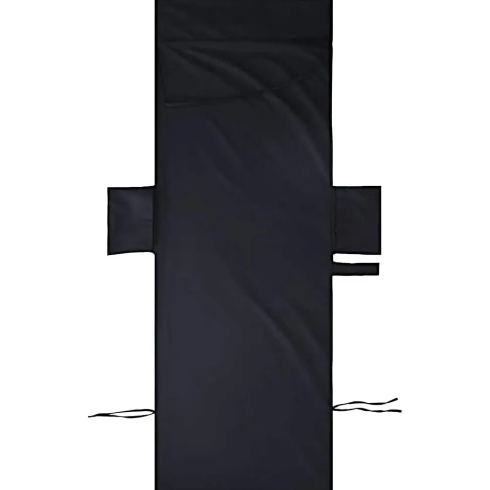 vidaXL Toallas de Reposera 2 pcs 210 x 75 cm Negro