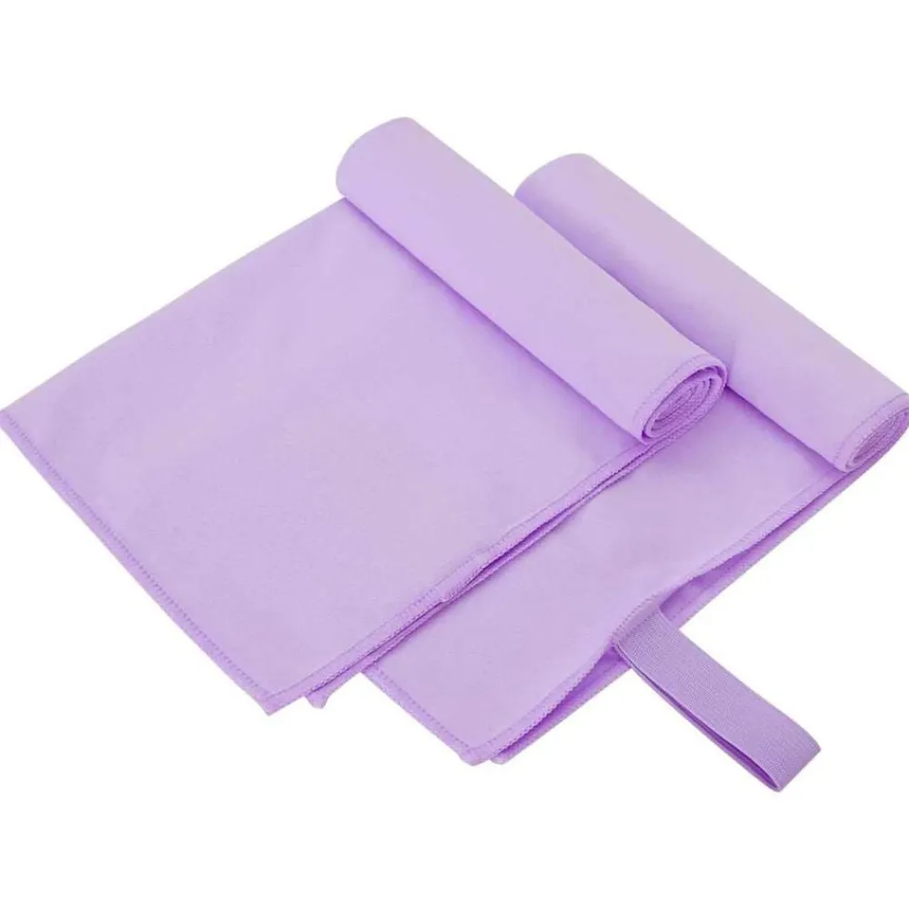 vidaXL Toallas Deportivas 2 pcs 50 x 30 cm Morado Clearance
