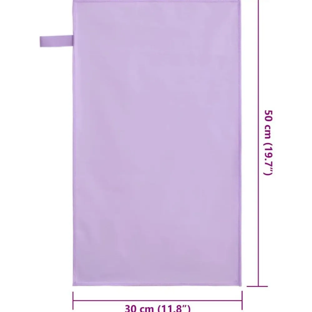 vidaXL Toallas Deportivas 2 pcs 50 x 30 cm Morado Clearance