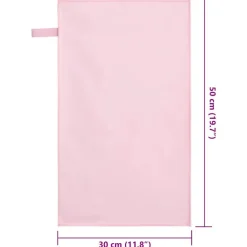 vidaXL Ropa De Casa-Toallas Deportivas 2 pcs 50 x 30 cm Poliéster y Poliamida
