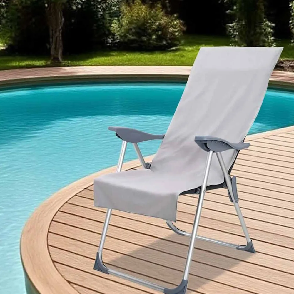 vidaXL Ropa De Casa-Toallas para Sillas de Exterior 2 pcs 130 x 60 cm