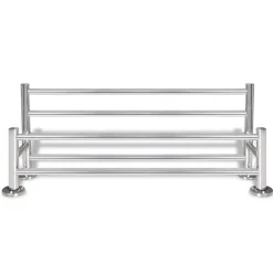 vidaXL Accesorios Para El Baño-Toallero de acero inoxidable 6 tubos
