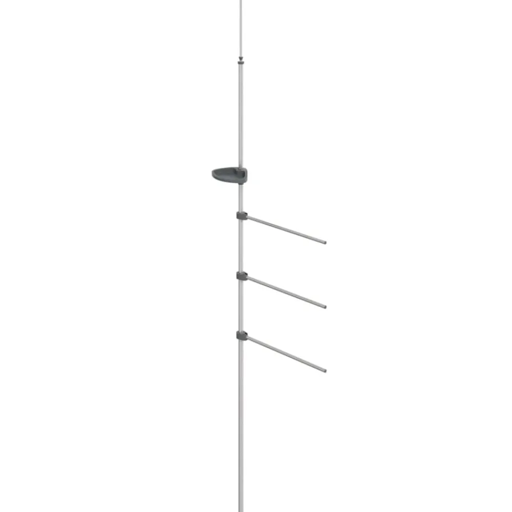 vidaXL Accesorios Para El Baño-Toallero de aluminio 47x280 cm