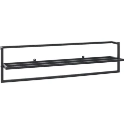 vidaXL Toallero de hierro 95x25x22 cm Negro Hot