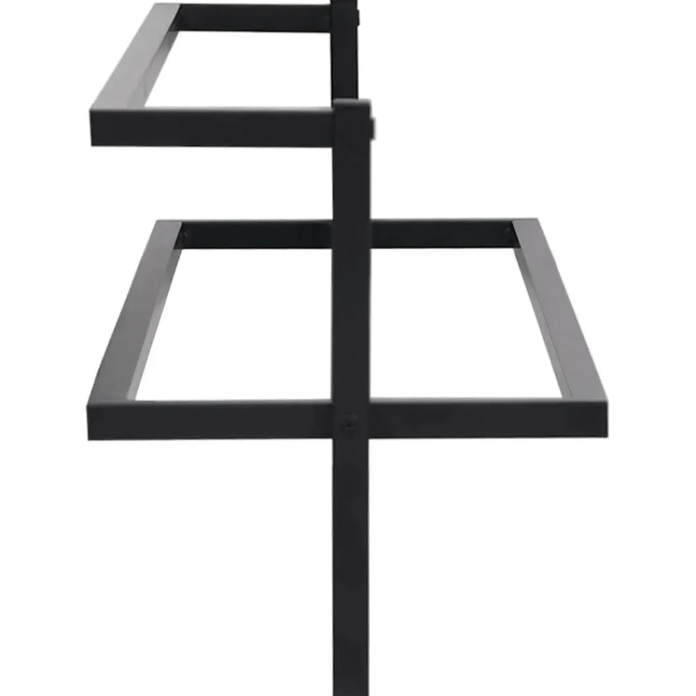vidaXL Toallero de hierro 95x25x22 cm Negro Hot