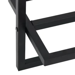 vidaXL Toallero de hierro 95x25x22 cm Negro Hot