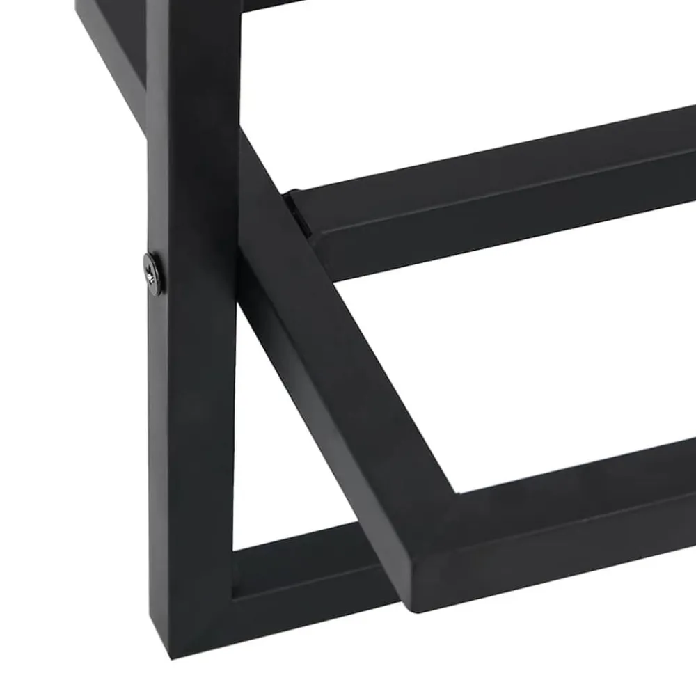 vidaXL Toallero de hierro 95x25x22 cm Negro Hot