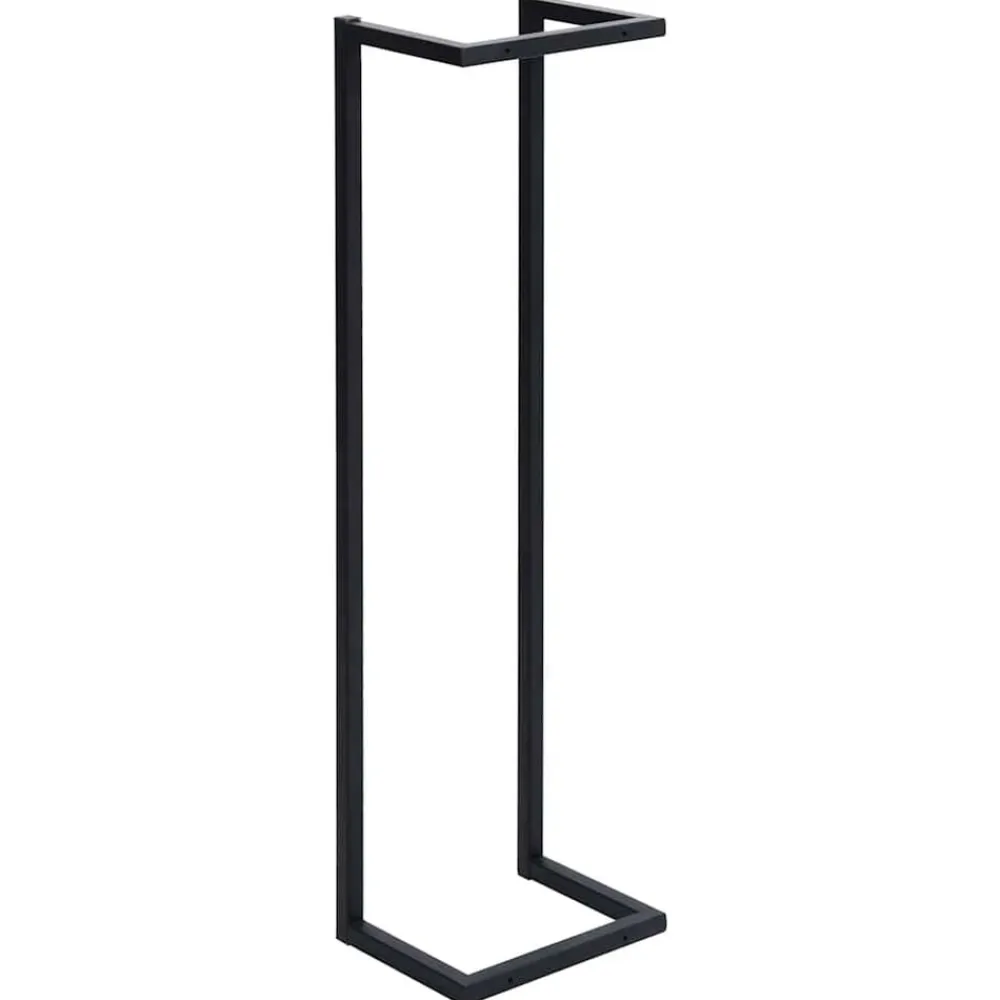vidaXL Toallero de hierro 25x20x95 cm Negro Hot