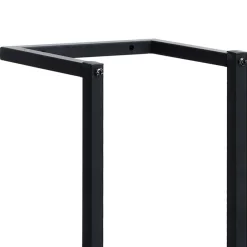 vidaXL Toallero de hierro 25x20x95 cm Negro Hot