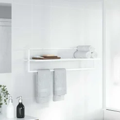 vidaXL Accesorios Para El Baño-Toallero de hierro 95x25x22 cm