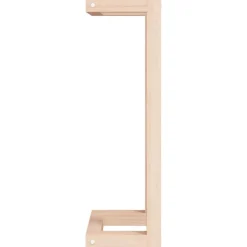 vidaXL Accesorios Para El Baño-Toallero de madera maciza de pino 23x18x60 cm