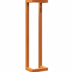 vidaXL Toallero de madera de pino maciza marrón encerado 23x18x90 cm Marr&oacute;n cera Clearance