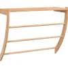 vidaXL Accesorios Para El Baño-Toallero de madera maciza nogal 60x25,5x49 cm