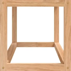 vidaXL Accesorios Para El Baño-Toallero de madera maciza nogal 60x20x20 cm