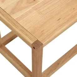 vidaXL Accesorios Para El Baño-Toallero de madera maciza nogal 60x20x20 cm