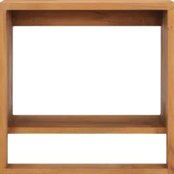 vidaXL Toallero de pared de teca maciza 35x20x35 cm Clearance