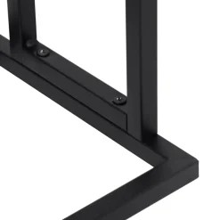 vidaXL Toallero de pie de hierro 48x24x78,5 cm Negro Clearance