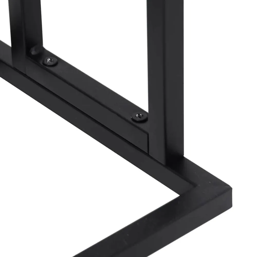 vidaXL Toallero de pie de hierro 48x24x78,5 cm Negro Clearance
