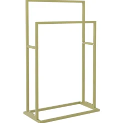 vidaXL Toallero de pie de hierro 48x24x78,5 cm Dorado Sale