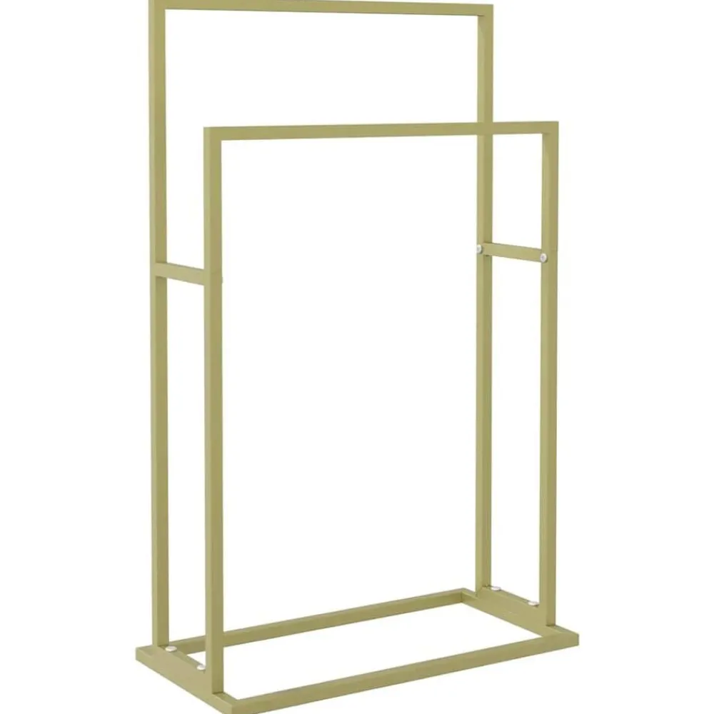 vidaXL Toallero de pie de hierro 48x24x78,5 cm Dorado Sale