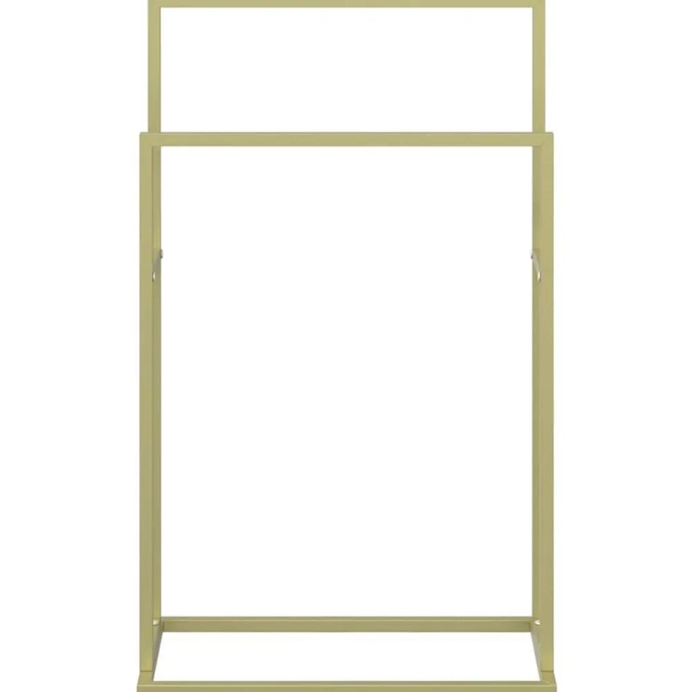 vidaXL Toallero de pie de hierro 48x24x78,5 cm Dorado Sale