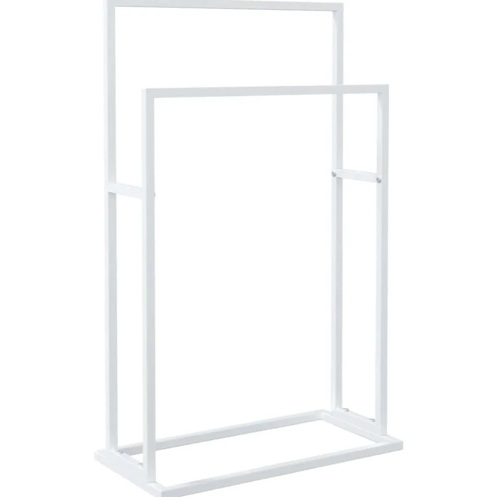 vidaXL Accesorios Para El Baño-Toallero de pie de hierro 48x24x78,5 cm