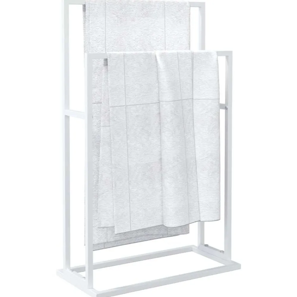 vidaXL Accesorios Para El Baño-Toallero de pie de hierro 48x24x78,5 cm
