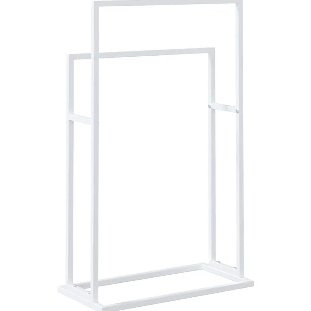 vidaXL Accesorios Para El Baño-Toallero de pie de hierro 48x24x78,5 cm