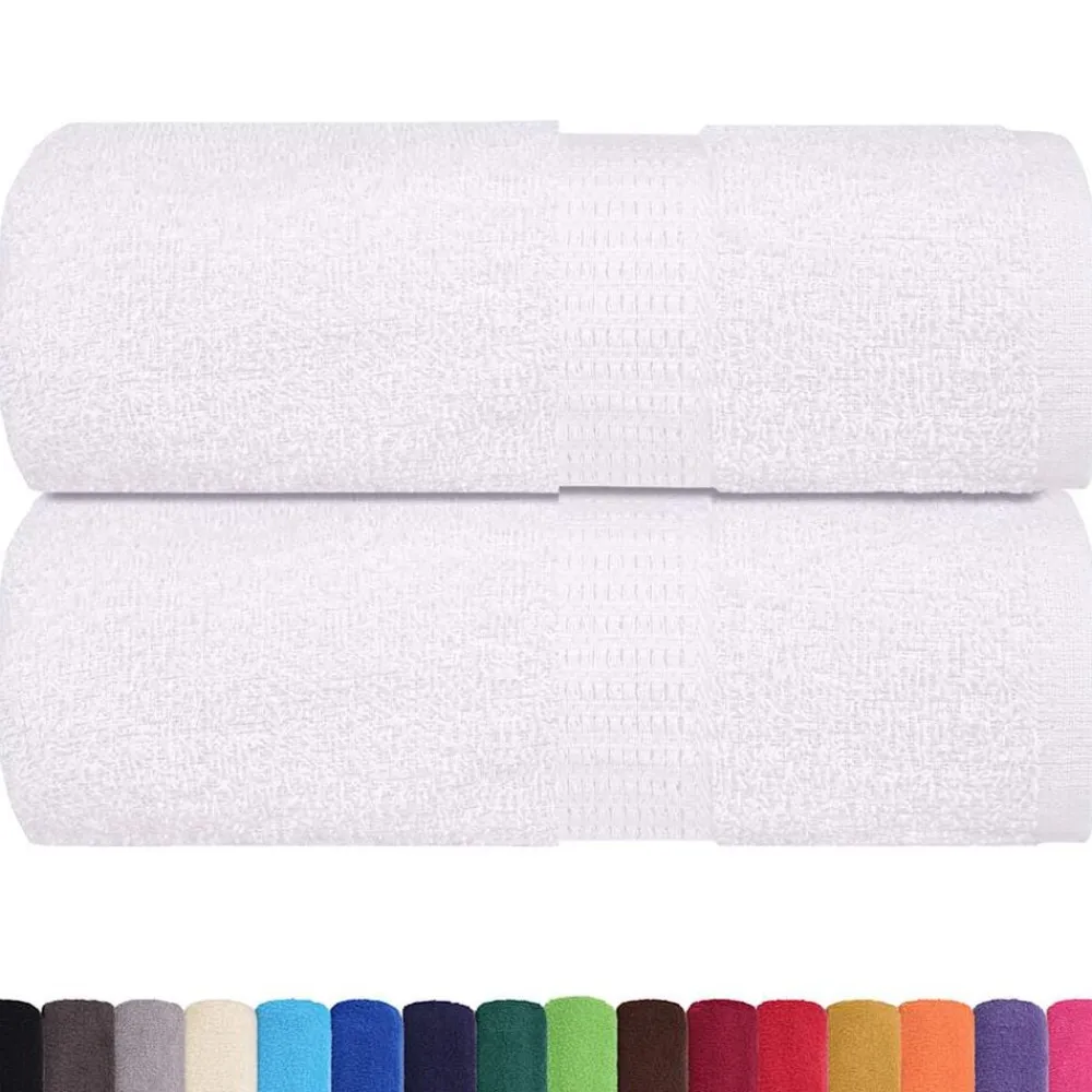 vidaXL Ropa De Casa-Toallitas de baño FROGN 2 uds 15x21 cm 360 g/m²